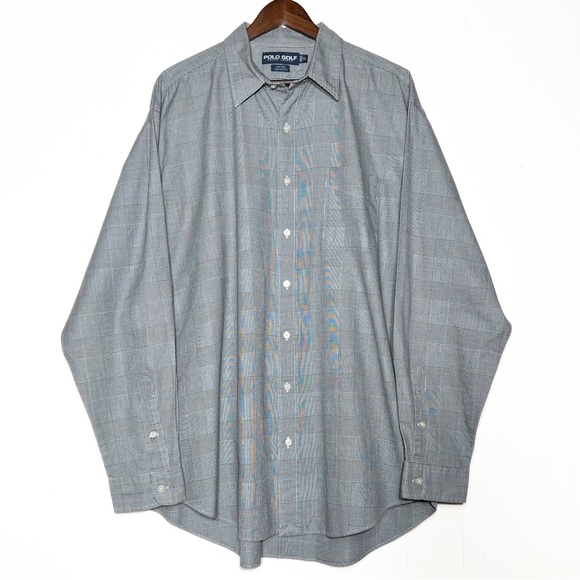 Polo Ralph Lauren Other - Polo Golf Mens Black White Plaid Long Sleeve Casual Work Buttondown Shirt